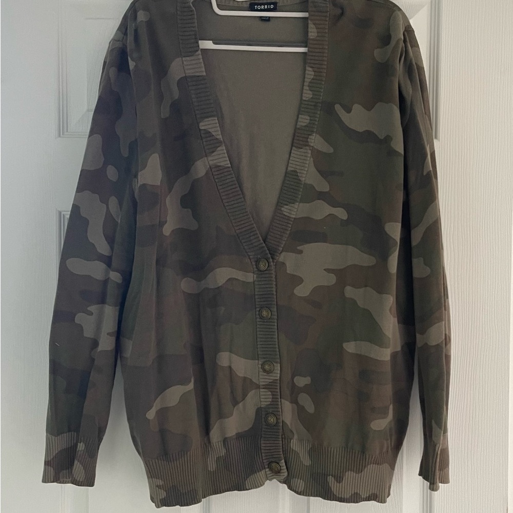 Torrid Camouflage Cardigan